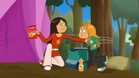 Power Sisters – Das Zelt steht, jetzt müssen Wendy und Marine sich das Essen einteilen.