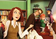 Happy Family – Fay (Jessica Brown Findlay), Frank (Nick Frost), Max (Ethan Rouse), Emma (Emily Watson)