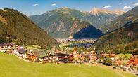 Hoagascht – Aerial summer view of Finkenberg, Zillertal valley, Schwaz, Zell am Ziller, Tyrol, Austria