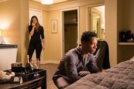 Colony – Pictured: (l-r)Amy Leonard (Peyton List) , Broussard (Tory Kittles)