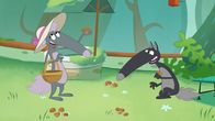 Wolf – Wolf und Wolfine genießen die Pilzsuche.Productions".