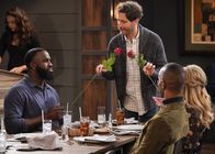 B Positive – Eli Russell (Terrence Terrell, l.); Drew Dunbar (Thomas Middleditch, r.)