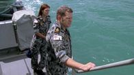 Sea Patrol – L-R: Chef Rebecca 'Bomber' Brown (Kirsty Lee Allan), Chief Petty Officer Andy 'Charge' (John Batchelor)