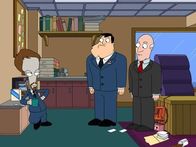 American Dad! – L-R: Roger, Stan, Bullock