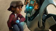 Transformers Earth Spark – L-R: Morgan "Mo" Malto, Thrash Malto