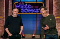 Wer weiß denn sowas? – Treten bei "Wer weiß denn sowas?" als Kandidaten gegeneinander an: Die beiden Comedians Markus Krebs (l.) und Martin Schneider (r.).
