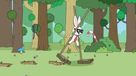 Super Happy Magic Forest – Der Vorsitzende des Rat des Glücks hat eine Mission und ein Monster erfunden. Er schickt seinen Mitarbeiter Mümmel vom Amt los, die Monster-Spuren zu legen.
