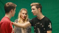 Bruder vor Luder – v.li.: Roman (Roman Lochmann), Jessy (Milena Tscharntke), Heiko (Heiko Lochmann)