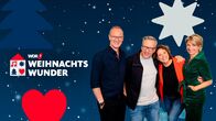 WDR 2 Weihnachtswunder – v.l.n.re.: Thomas Bug, Jan Malte Andresen, Steffi Neu und Sabine Heinrich