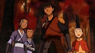 Avatar - Herr der Elemente – L-R: Katara, Sokka, Jet, Aang