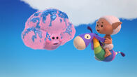 Wolkenkinder – Wolke Fluffi ist ganz dreckig. Bobo will ihr helfen.
