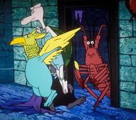 Alice im Wunderland – Der Greif, die falsche Suppenschildkröte und der Oberhummer wollen auf dem Kostümfest der Herzkönigin den berühmten Hummertanz aufführen, doch keiner von ihnen weiß, wie man den Hummertanz tanzt.