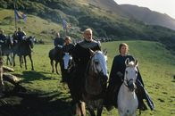 Der erste Ritter – Vorne: König Artur (Sean Connery), Lady Guinevere (Julia Ormond)