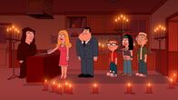 American Dad! – L-R: Avery Bullock, Francine, Stan, Steve, Hayley, Jeff