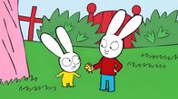 Simon – Simon (r.) zeigt seinem Bruder Franz (l.) seinen neunen Spielzeugdinosaurier aus seiner Müslipackung.