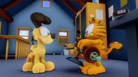The Garfield Show – Der Nachbarsjunge Nathan kann mit Hilfe seiner Erfindung die Gedanken der Nachbarschaft lenken. Jon kann plötzlich keine Katzen mehr leiden.