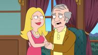 American Dad! – Francine (l.); Nicholas Dawson (r.)