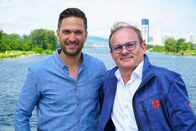 Hoagascht – Moderator Richard Deutinger (links) und Teamleiter für Planung und Sonderbau der MA 54 Wilfried Fellinger