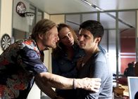 Der letzte Bulle – On left: Mick Brisgau (Henning Baum), in the middle Gabi Kringge (Sonja Kirchberger) and on right Andreas Kringge (Maximilian Grill).