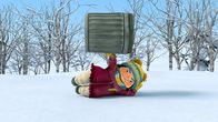 Snowsnaps' Winterspiele – Für Kiki ist keine Herausforderung zu schwer.